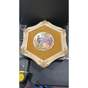 1026. French Porcelain Courting Couple Art